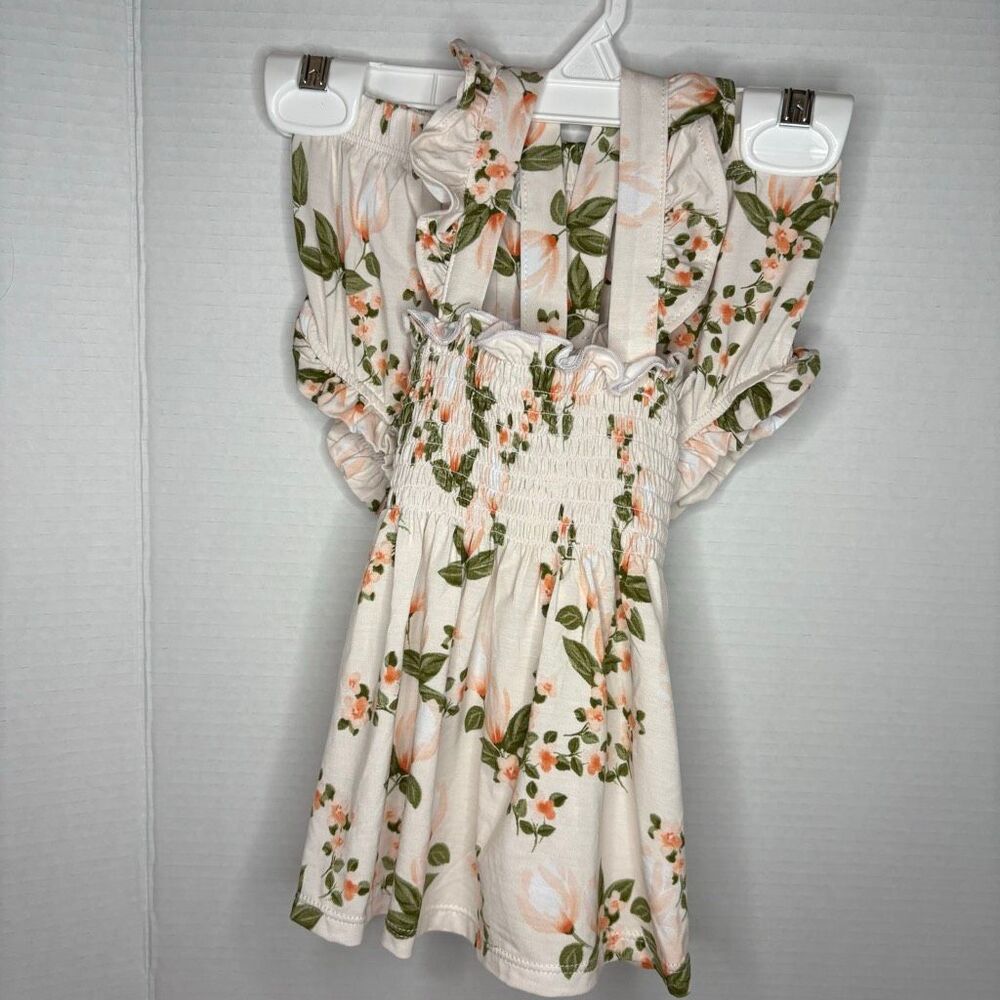 Angel Dear Baby Ruffle Strap Smocked Top Bloomer Floating Magnolia 18-24M NWT